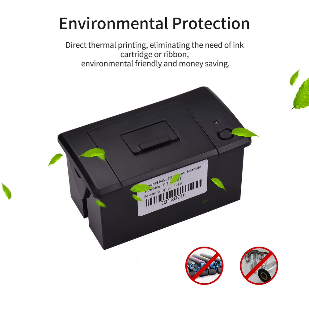 【Sale】Embedded Thermal Receipt Printer 58MM Mini Printing Module Low Noise with
