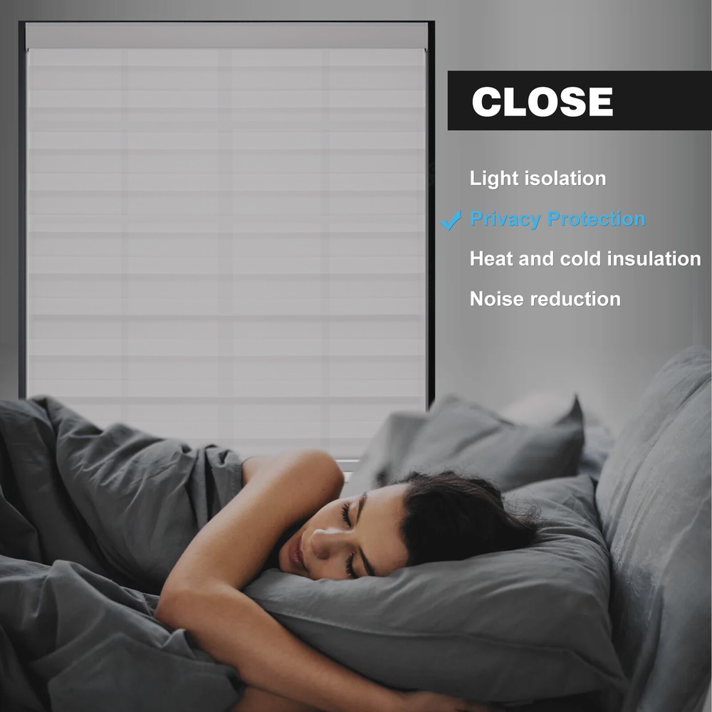 CUSTOM Size Light Filtering Cordless Zebra Roller Shades Dual Layer Roller Blind