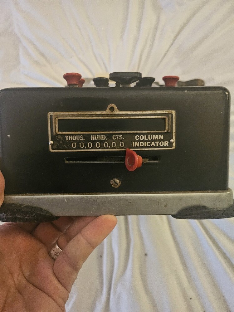 Antique Remington Rand Adding Machine w/Cover- Excellent Condition