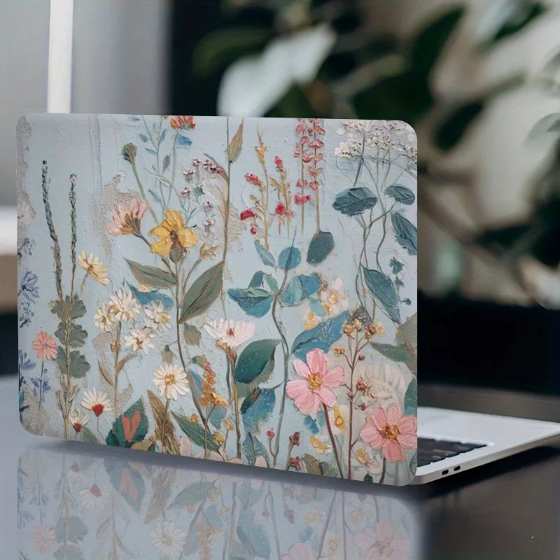 3pcs Flower Pattern Computer Bright Light Protective Sticker Scratch-resistant