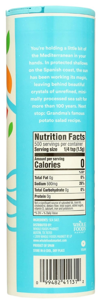, Sea Salt Fine, 26.5 oz