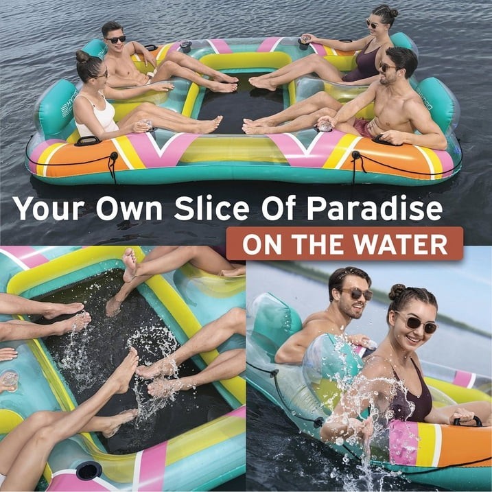 Hydro Force 4-Person Inflatable Island