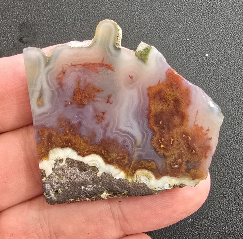 Cathedral Agate Lapidary Slab