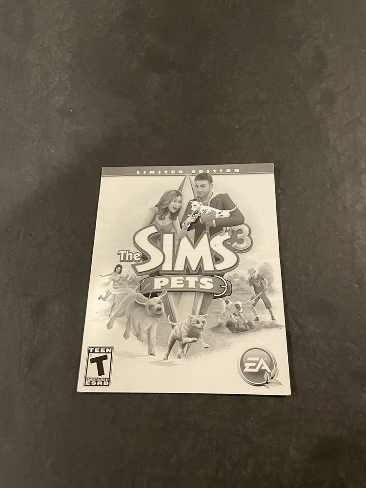 Sims pets 3 ps3 Limited edition Manual Only