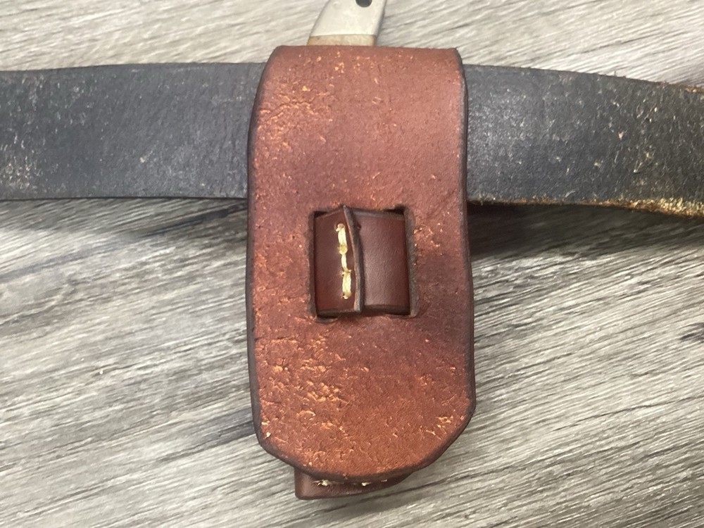 Leather Folding Knife Case Sheath Folding Hunter 5 1/4" Size (Sheath Only)