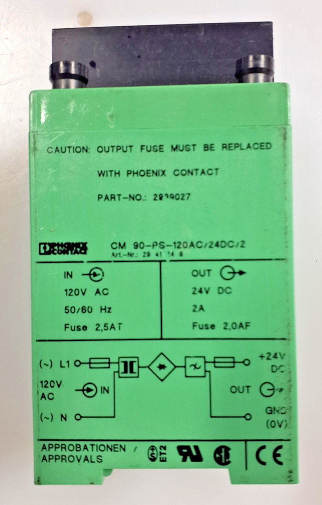 PHOENIX CM90-PS-120AC/24VDC POWER SUPPLY