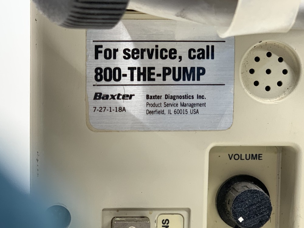 BAXTER FLO-GARD 6201 VOLUMETRIC INFUSION PUMP