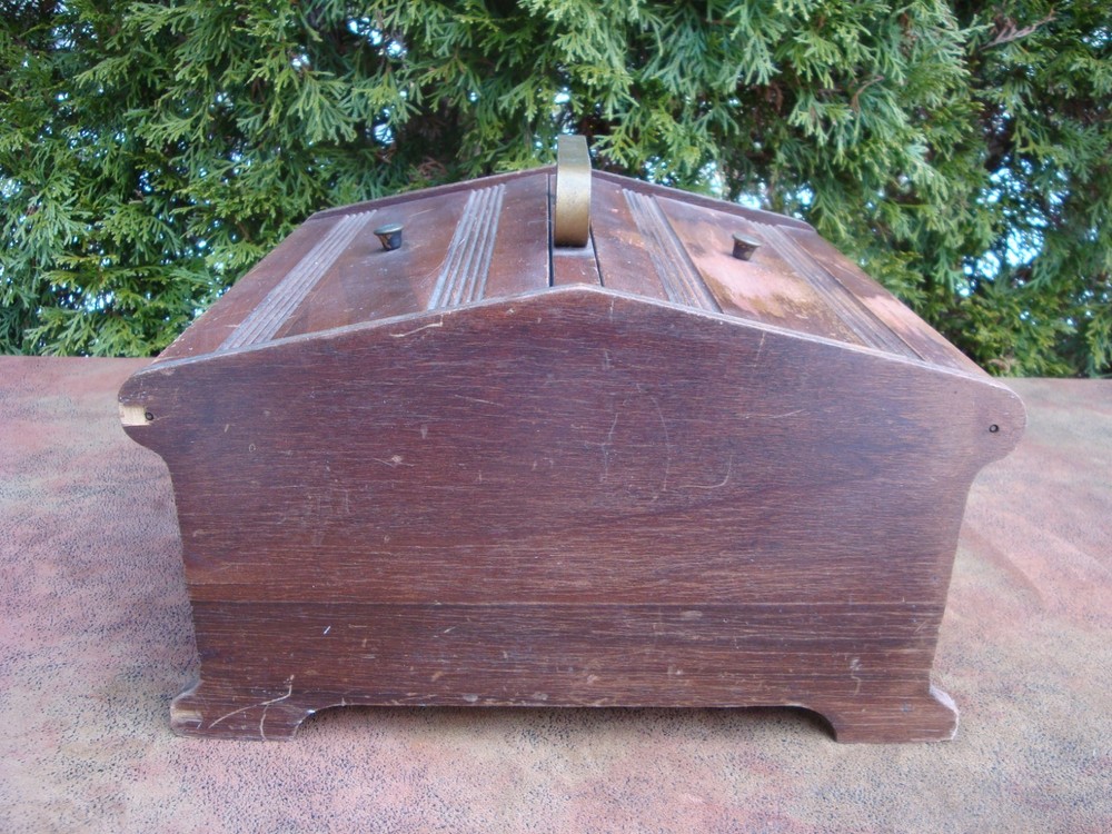 Vintage Wooden Sewing Box
