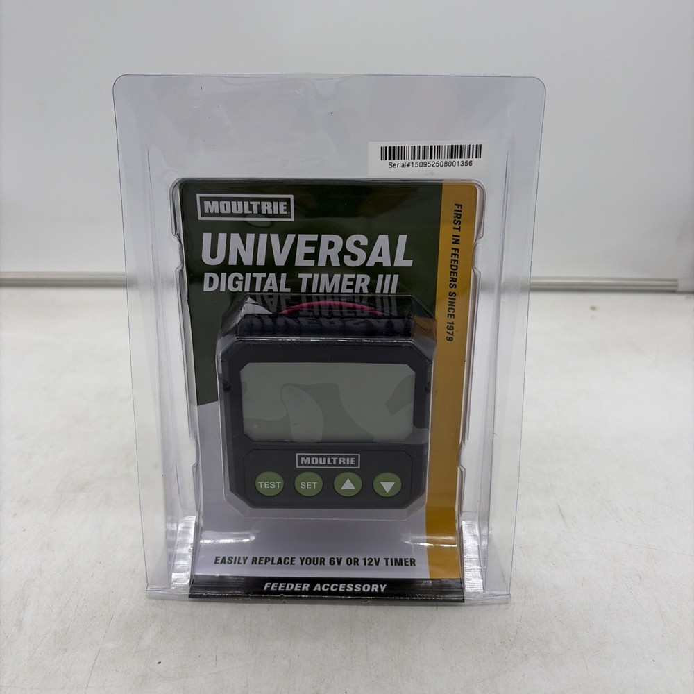 M0ULTRIE UNIVERSAL DIGITAL TIMER III 6 / 12 VOLT DEER FEEDER TIMER APP or Manual