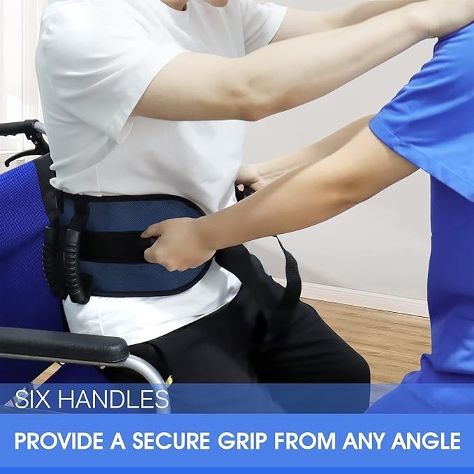 Gait Belt, Transfer Belt with Handles,Standing Aids & Support for Elderly