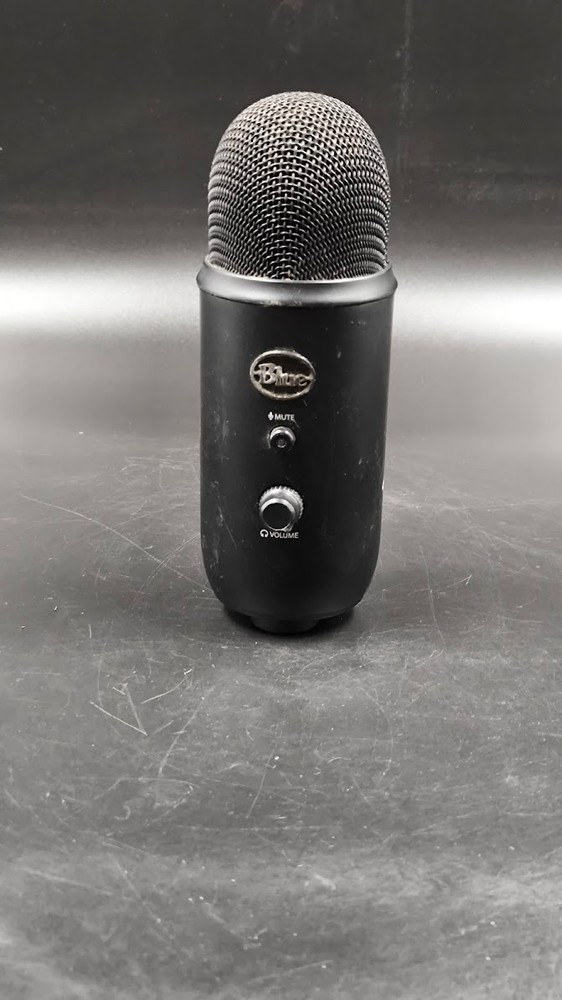 Blue Yeti Microphone Used Working Black