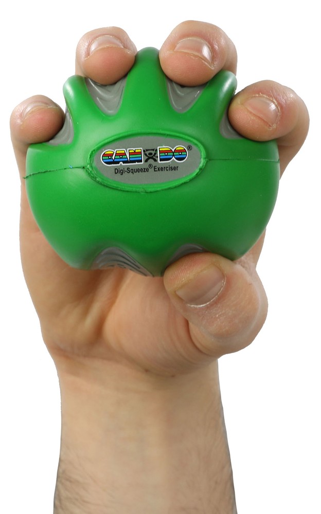CanDo Digi-Squeeze hand exerciser - Medium - green, moderate