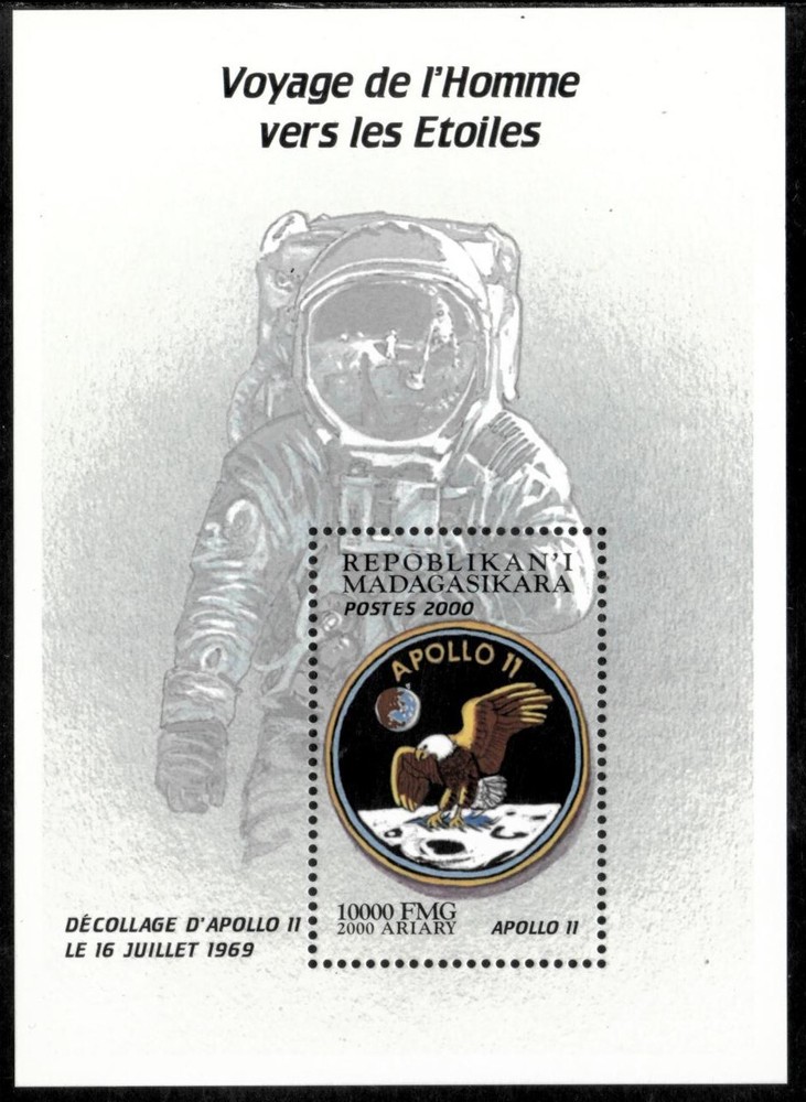 Madagascar 2000 - Space - Souvenir Stamp Sheet - Scott #1544 - MNH