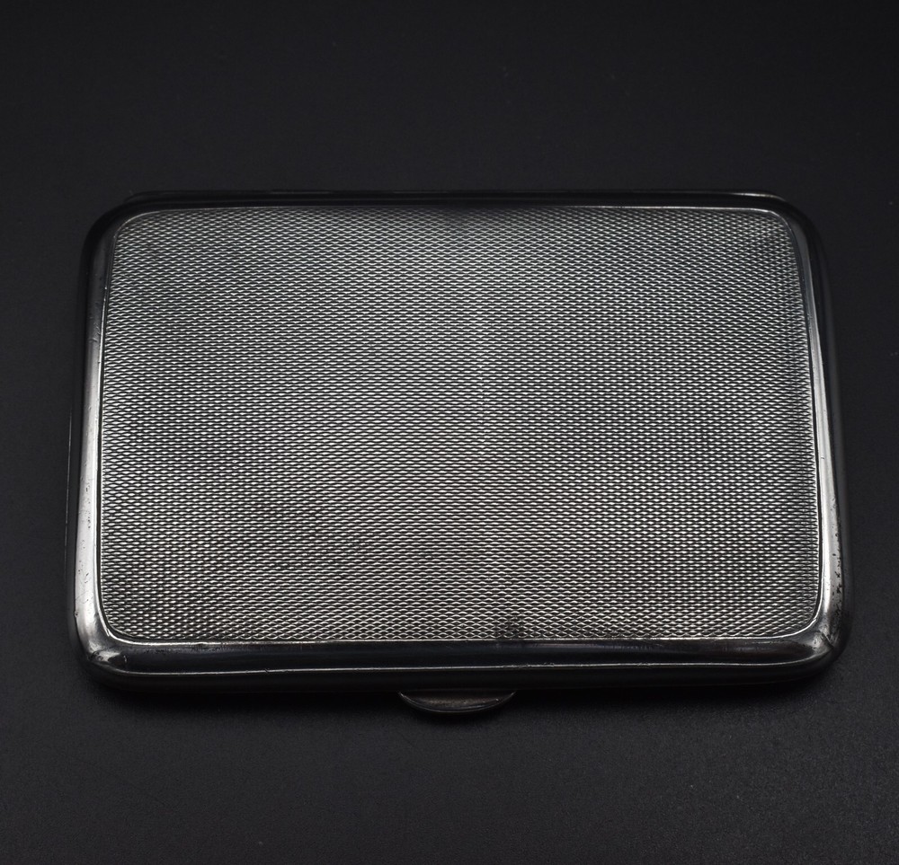Antique Asprey Solid Silver Cigarette Case Ladies 1942