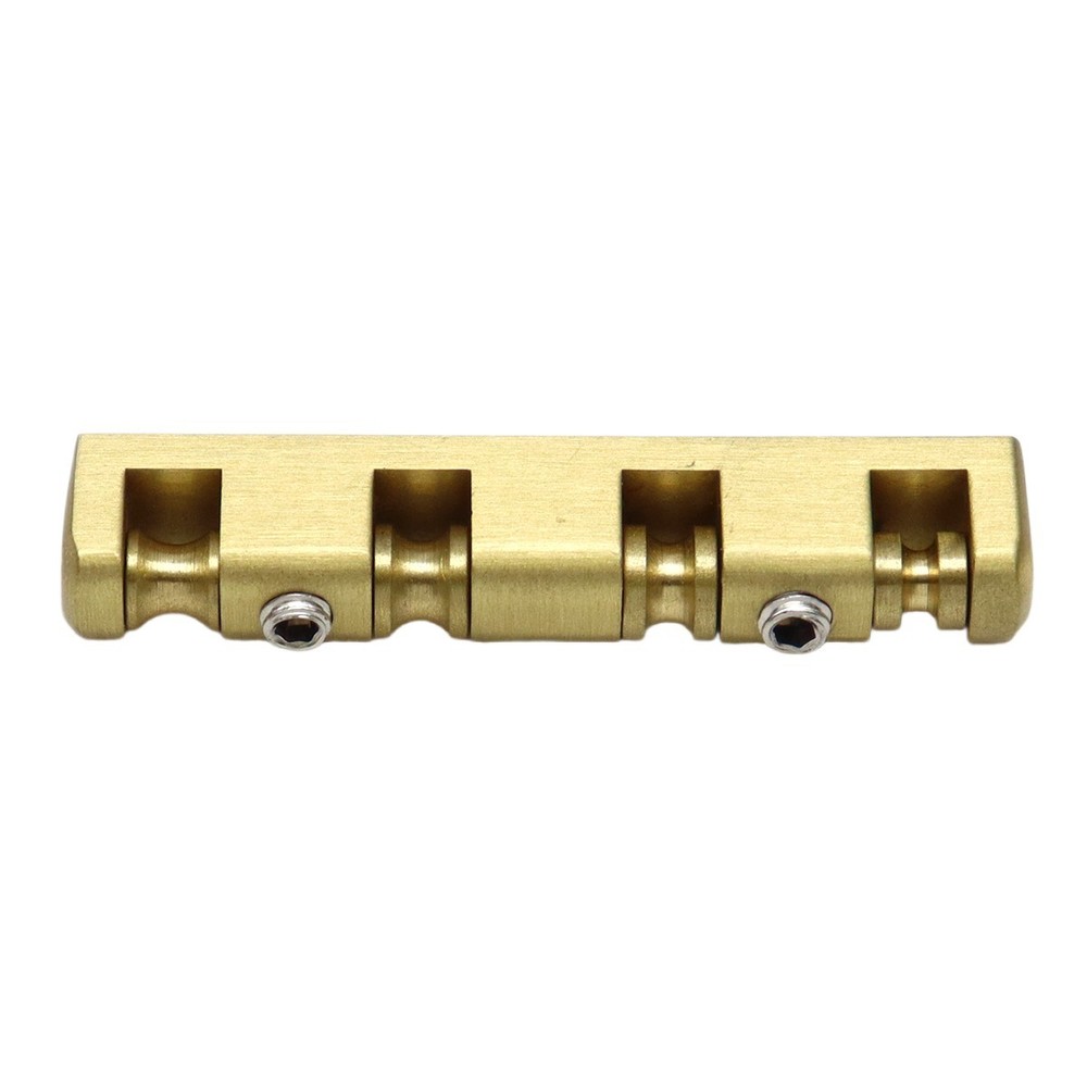 4 String 38mm Bass Nut Split Regulation Adjustable Height Brass Roller Nut