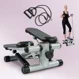 Mini Stepper with Resistance Bands 300 lb Black