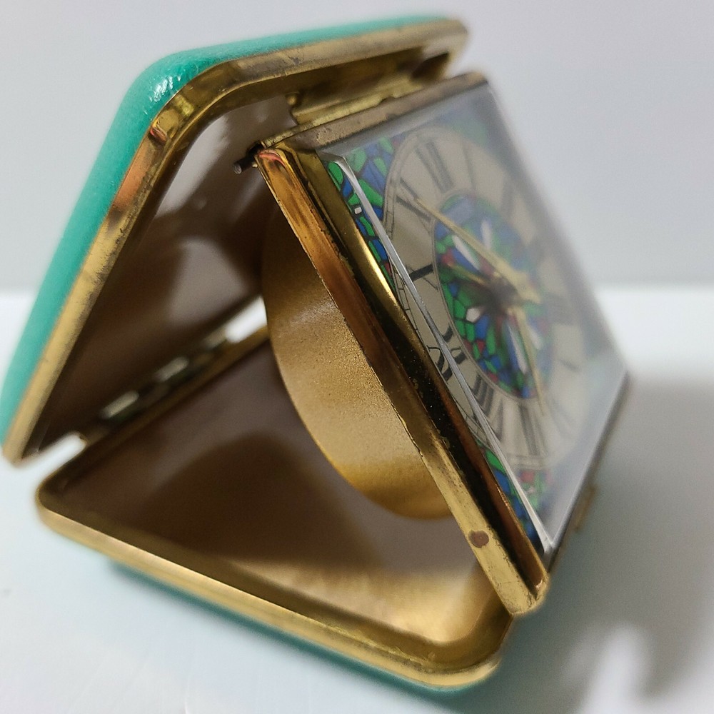 Antique CITTZEN Folding Hand-Rolled Mini Table Clock JAPAN