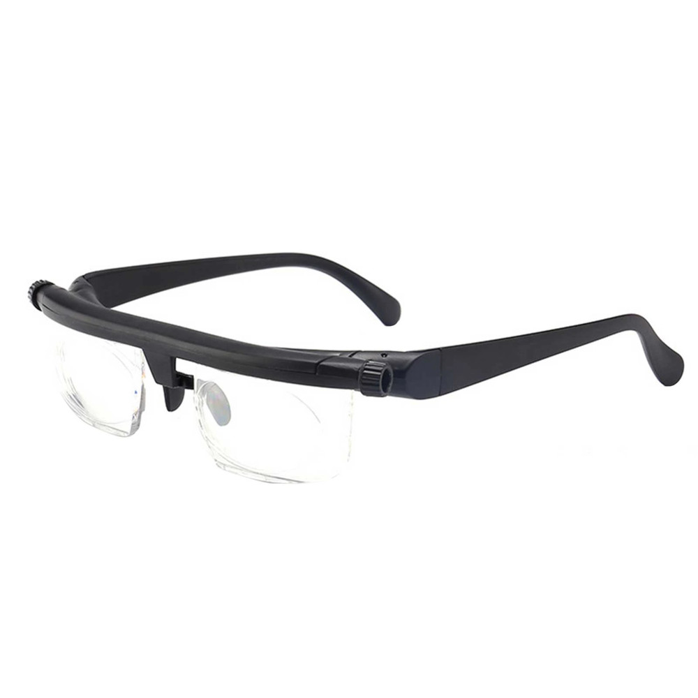 Dial Adjustable Glasses Variable Focus For Reading Distance Vision Eyeglasses ne