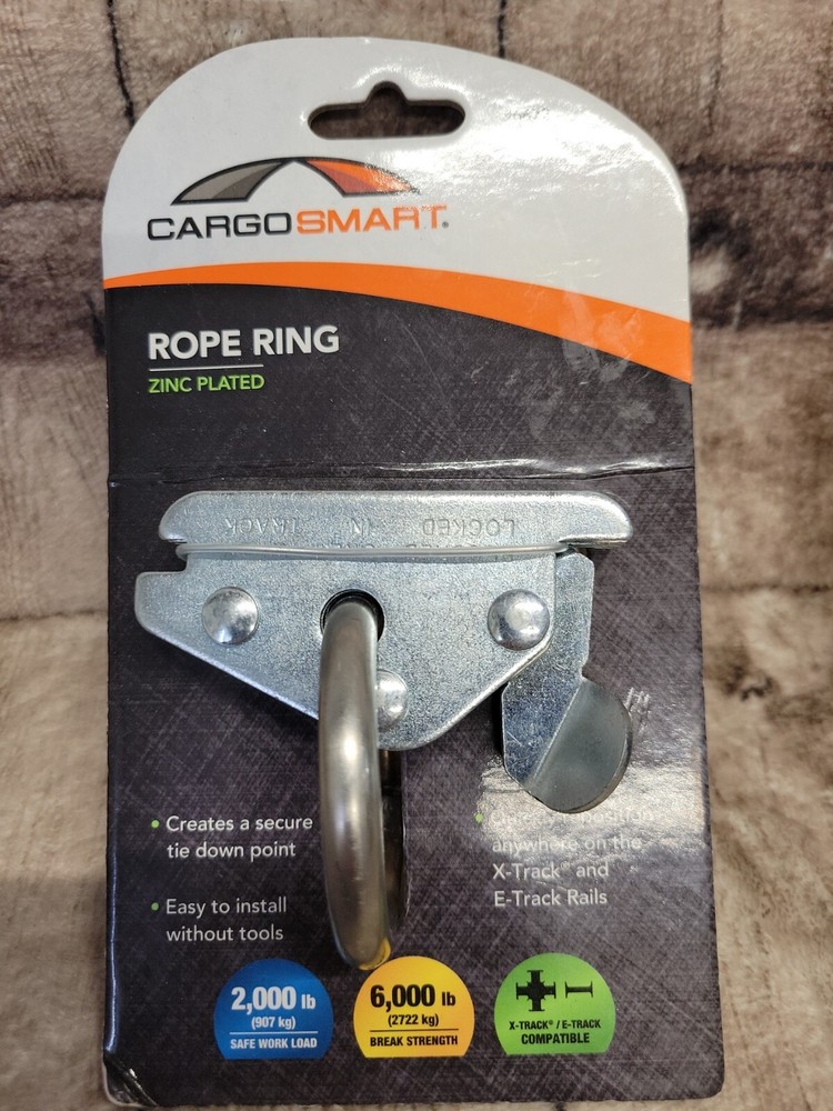 Cargo Smart Rope Ring Compatible with X-track & E track NEW