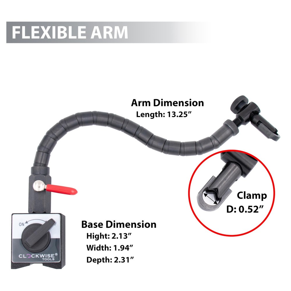 Magnetic Base Flexible Arm Stand for Digital Dial Indicator