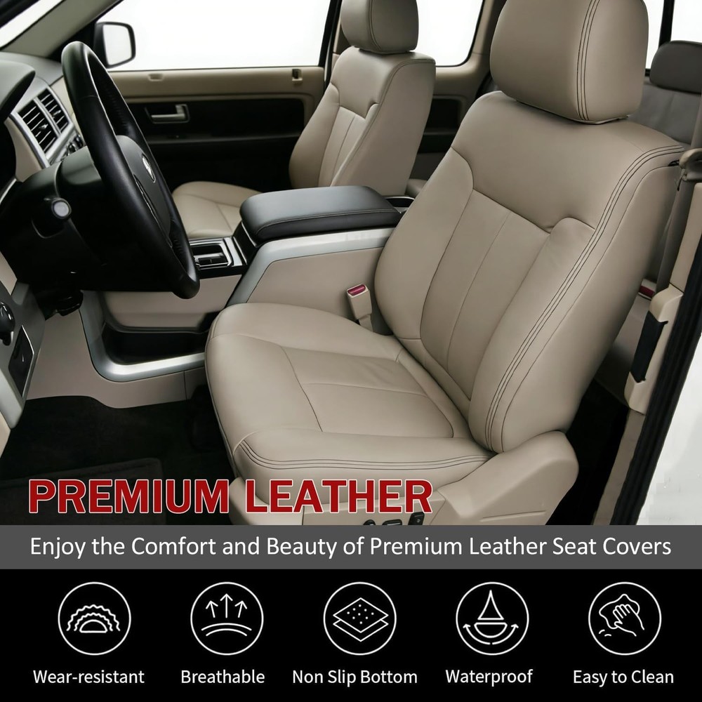 Front Driver and Passenger Side Bottom and Top Lean Back Replacement Perforated