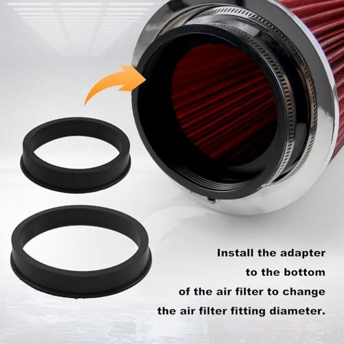 Universal Clamp-on Cone Air Filter Compatible wiht Three Different Size 3"