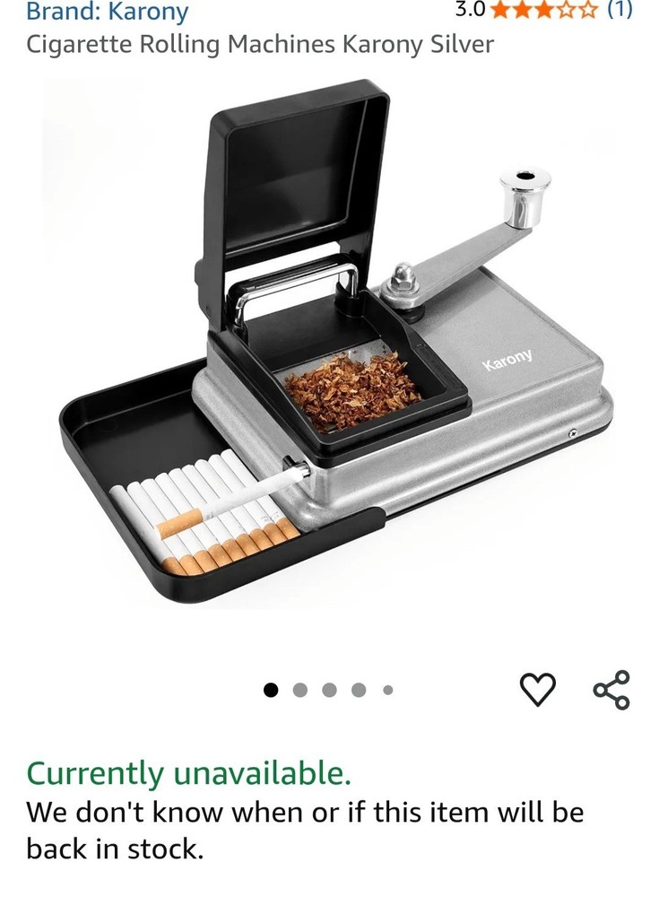 Karony Black Cigarette Rolling Machine