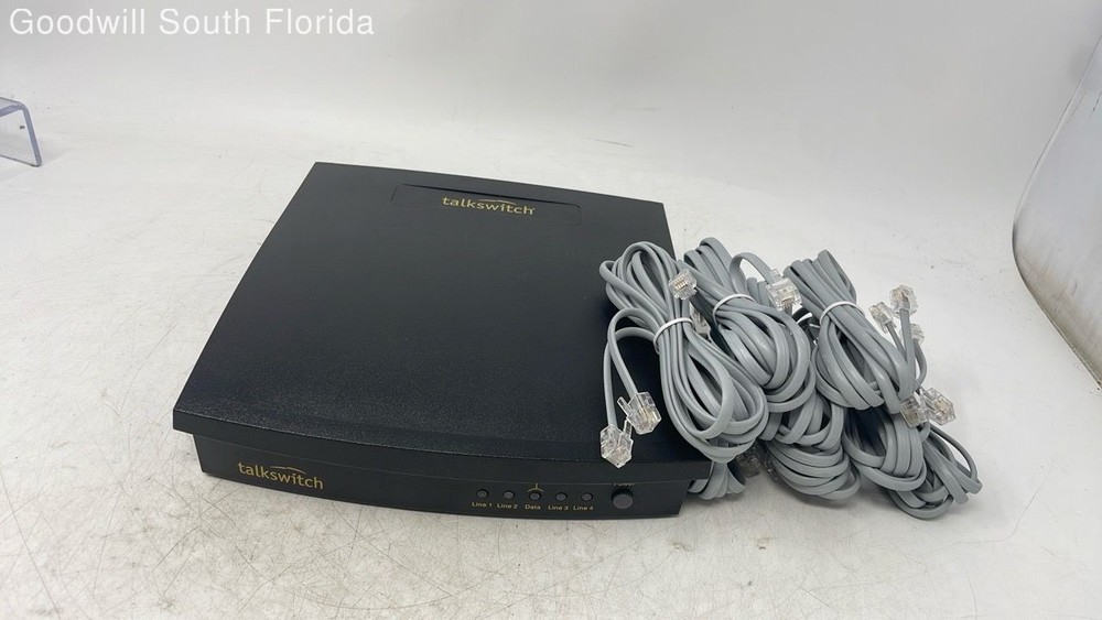 TalkSwitch Model CT-TS001.1 Black Telephone System With Cable Not Tested