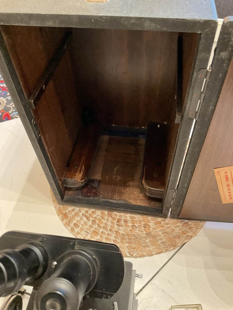 Vintage Spencer Buffallo Microscope With Case