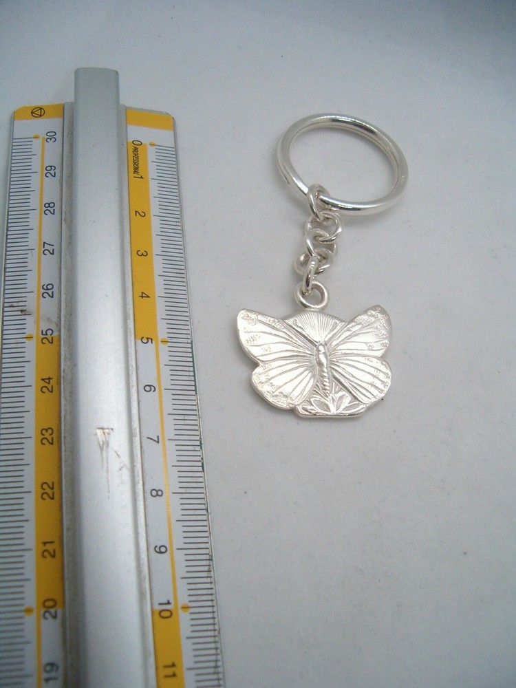 Butterfly: 925 Silver Keychain - Lepidopteran - Keys - Breeze -