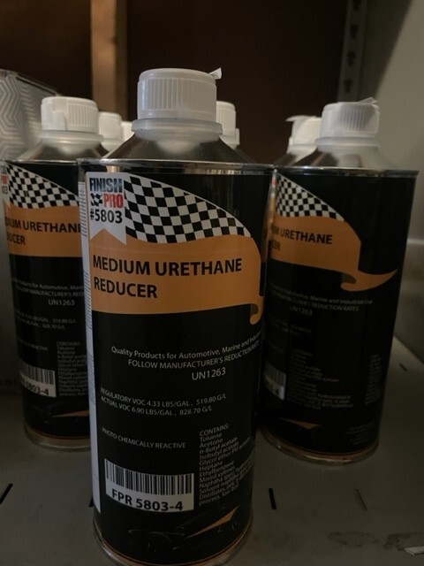 Medium Urethane Reducer Quart Size Automotive Paint Reducer FINISH PRO