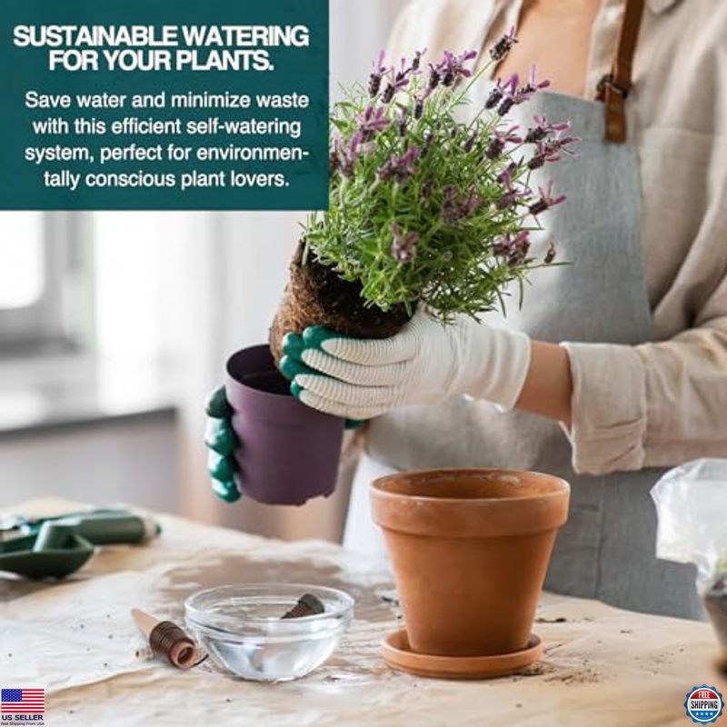 Blumat Classic Self-Watering Plant Stakes - 14-Pack Automatic Irrigation System