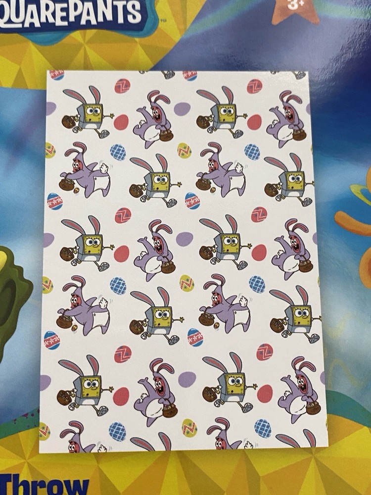 Spongebob Squarepants Patrick Easter Eggs Soft Throw Blanket 50” X 70” NEW