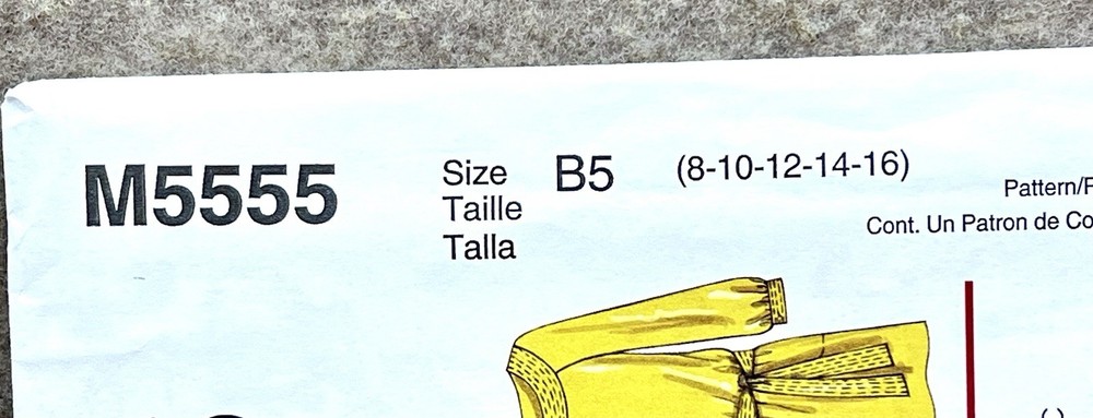 McCalls Sewing Pattern M5555, 4 Looks, 1 Pattern Size B5 8-16 Uncut