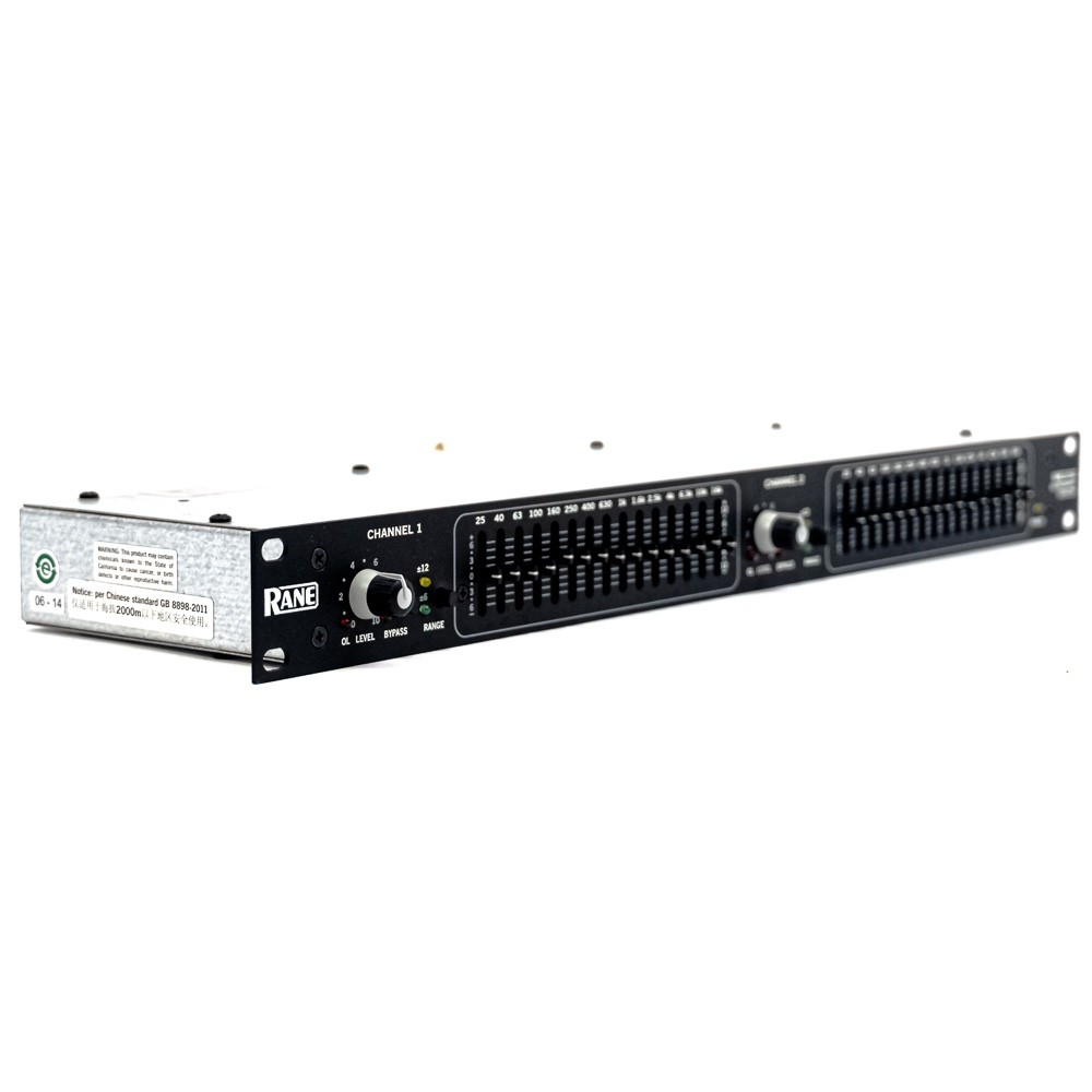 Rane ME15S 2-Channel 2/3-Octave MicroGraphic EQ – Rackmount Equalizer with Box