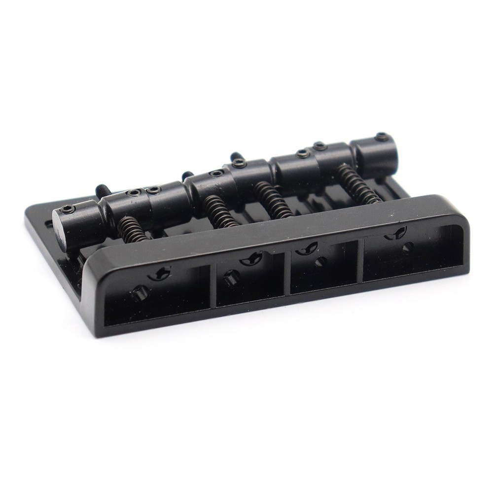 4 String Black Bass Hard Tail Fixed Bridge Hardtail Saddle Bridge Top Load