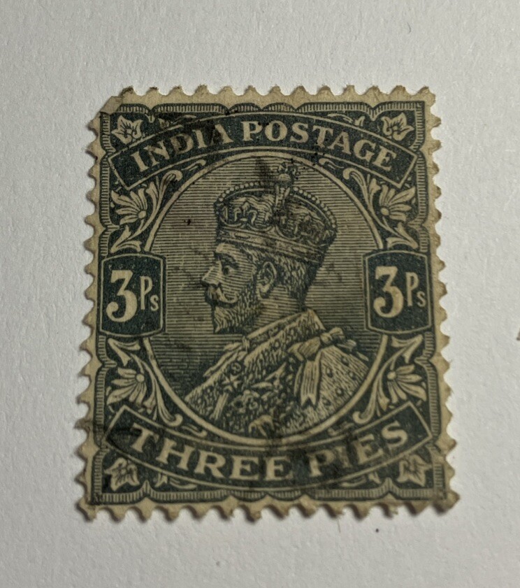 1920s INDIA Stamp - 3p, KGV