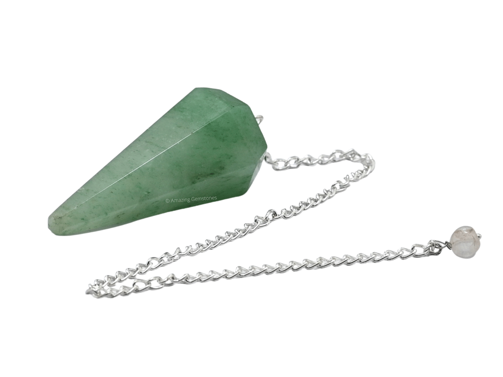 Green Aventurine Dowsing Crystal Pendulum