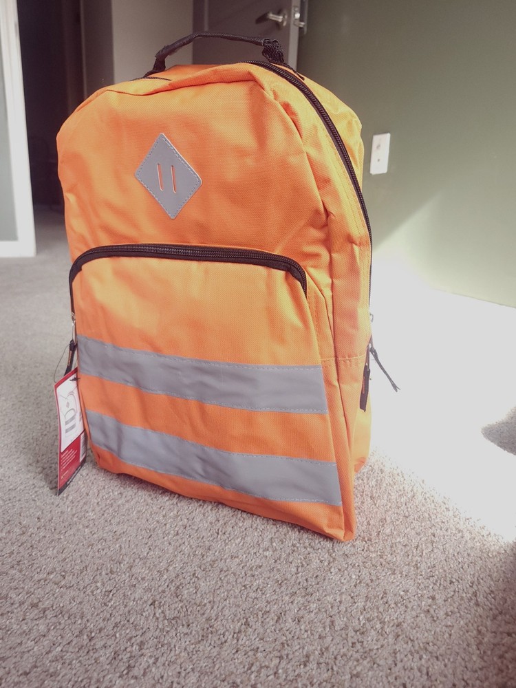 High-Visibility Orange Backpack – New