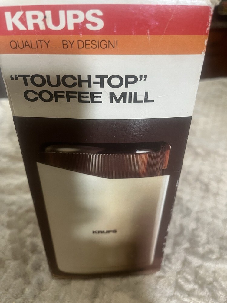 Krups Touch-top Coffee Mill Quality By design KRUPS Type 208 Original Box