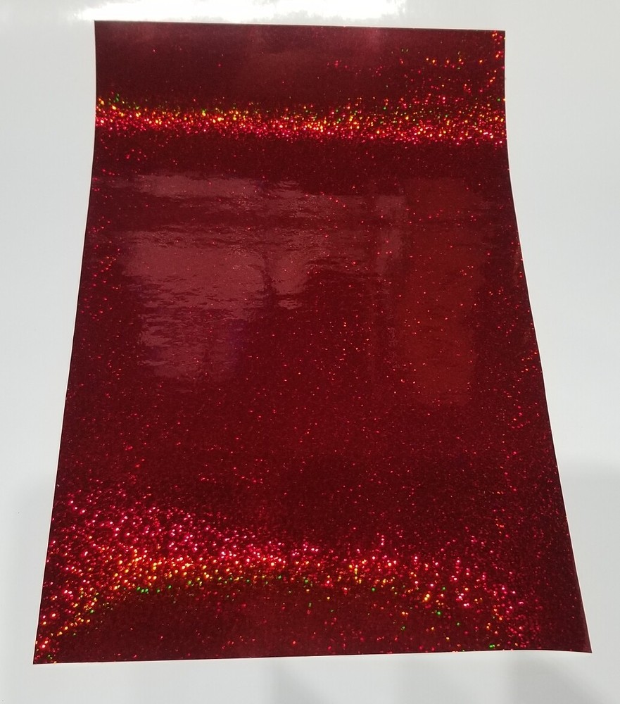 Cherry Red Sequins Sign Vinyl 24" x 10 ft
