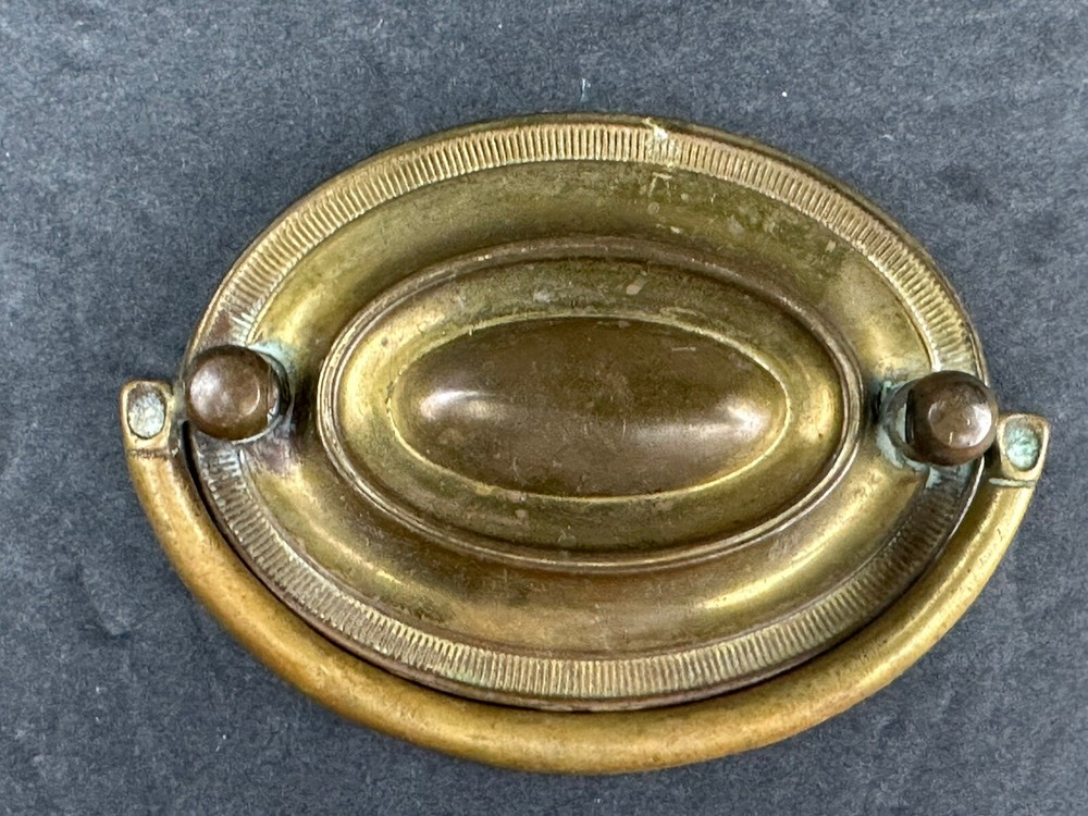 5 Hepplewhite Style 3" Oval Brass Drawer Pulls-Hardware NOT Included