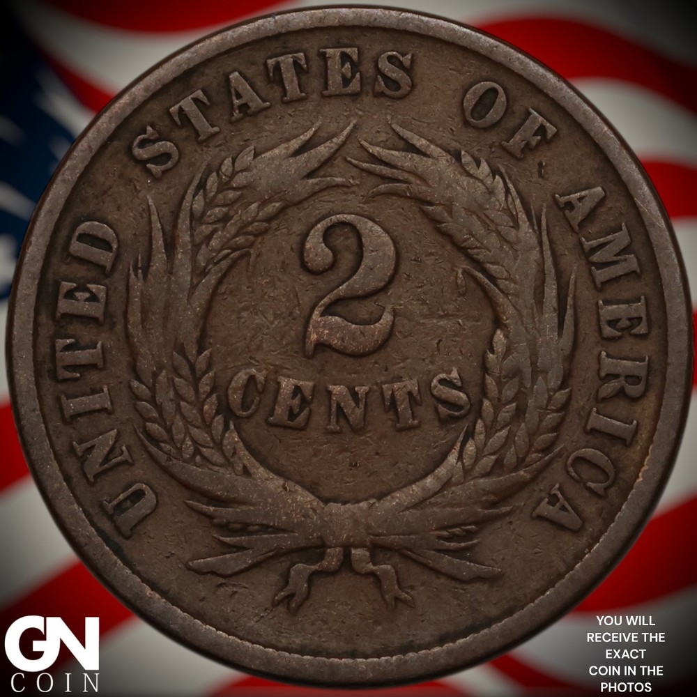 1865 2 Cent Piece A3378