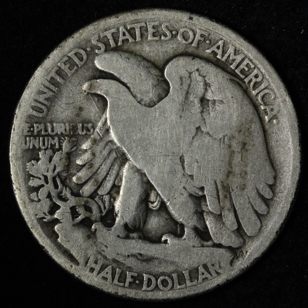 1921 Walking Liberty Silver Half Dollar VG E367 AULM