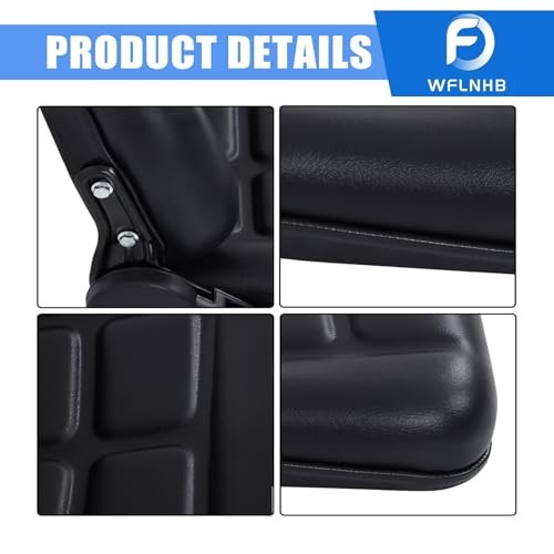 Universal Adjustable Folding Forklift Truck Seat, with Slide Rail Replacement