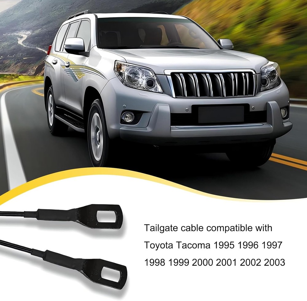 2 PCS Tailgate Cargo Box Pull Cable, 405mm/15.94In Metal Tailgate Pull Cable, Au