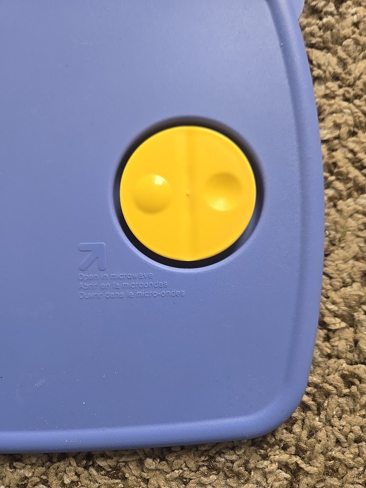 Tupperware Microwave Replacement Lid Blue 11"x7.5" Rectangle