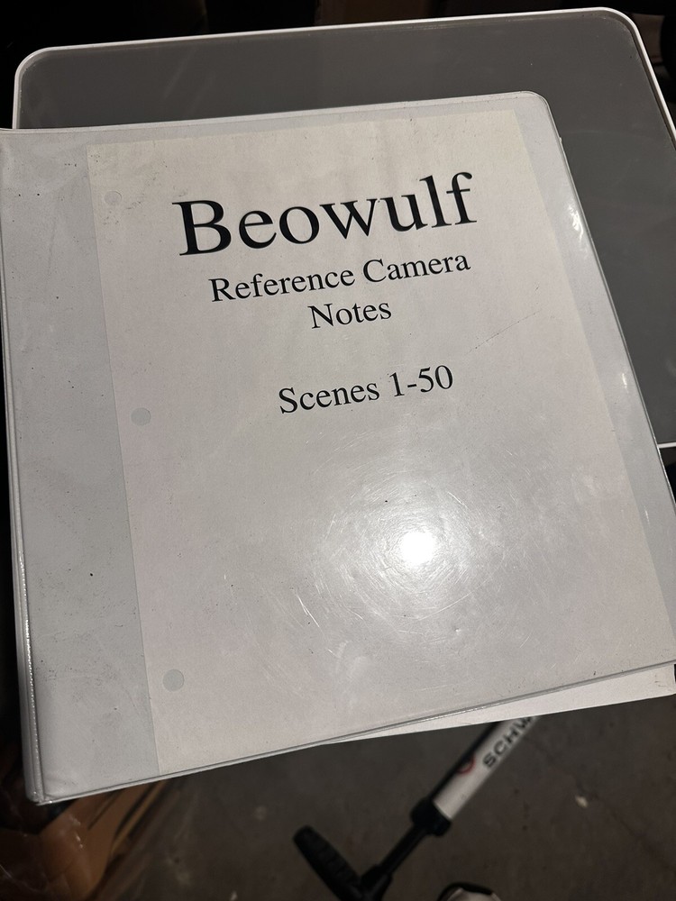 Bundle - Zemeckis Film - ORIGINAL Beowulf Movie Script +Handwritten Notes