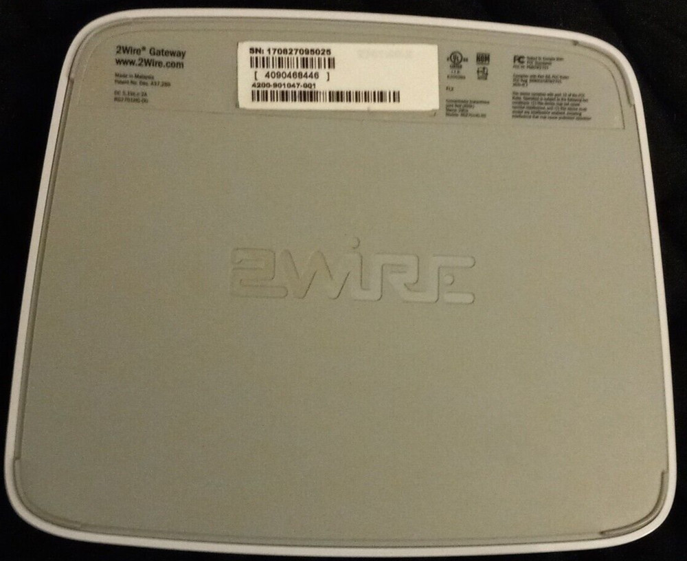 White ATT 2WIRE Modem Untested Modem Only