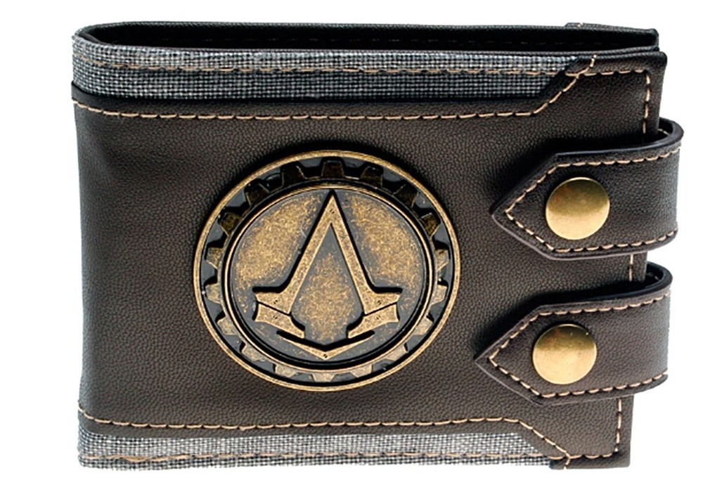 Assassin A Design Double Button Bi-Fold Wallet